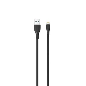 Pawa PVC 2.4A Data & Quick Charging Lightning Cable 1.2m/4ft – Black