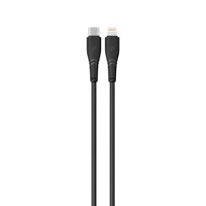 PAWA 20 W USB C- LIGHTNING CABLE 1.2 M-BLACK