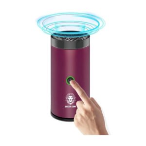 Green Lion Smart Bakhour Rechargeable Electric Car Incense Burner – Wine Red