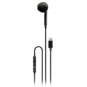 Porodo Stereo Earbuds Lightning Connector-Black