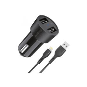 Porodo Dual USB Car Charger 3.4A-Black