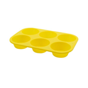 6 CUPCAKE BAKING PAN-YELLOW