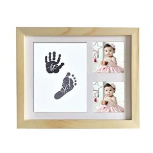 NEWBORN BABY HAND PRINT FOOTPRINT PHOTO FRAME SET