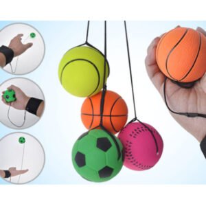 Sport Toy Bouncy Balls With Wrist Band