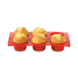 6 CUPCAKE BAKING PAN-RED