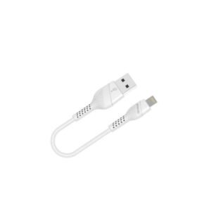 Porodo PVC Lightning Cable 0.25M-White