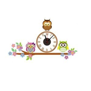 CUTE OWL  DIY WALL CLOCK