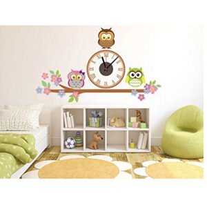 CUTE OWL  DIY WALL CLOCK